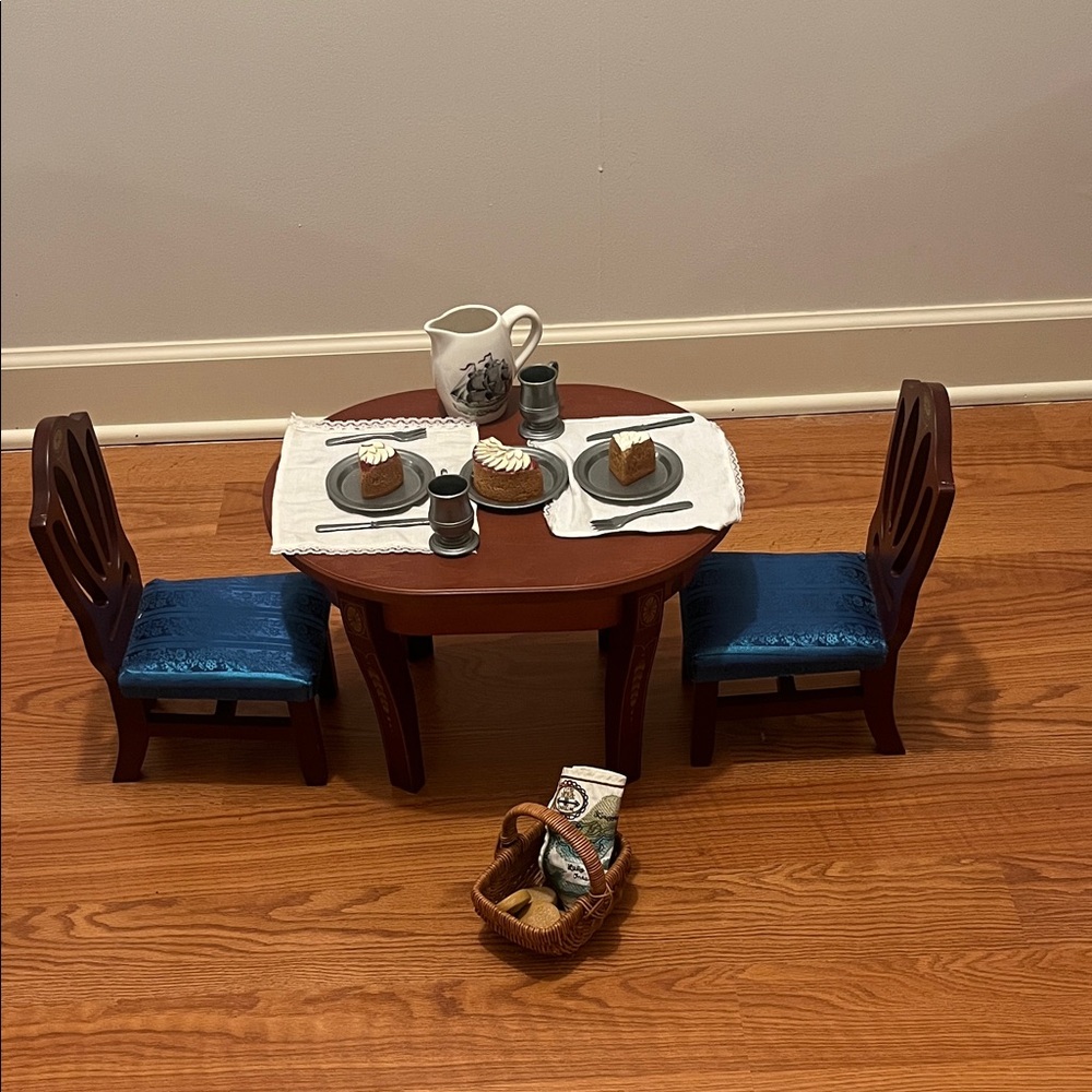 American Girl Doll Caroline Dining Set